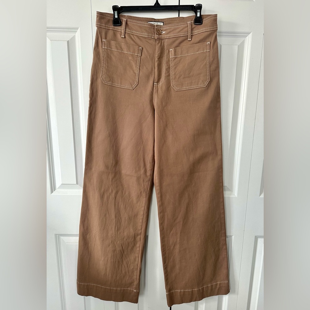 Bagatelle Women's Wide-Leg Pants in Tan